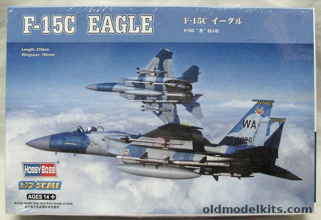 Hobby Boss 1/72 F-15C Eagle, 80270 plastic model kit